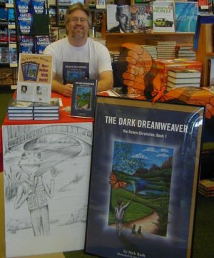 Nick Ruth, author of the Dark Dreamweaver, appearing at the Barnes and Noble in Bel Air